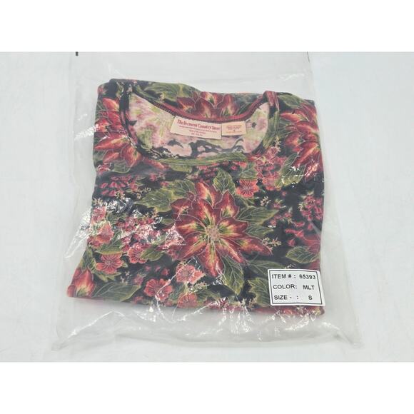 The Vermont Country Store Red Floral Top Size Small VTG - Picture 16 of 16